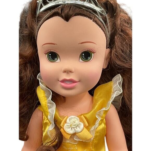 Disney Princess My Friend Belle Doll 14" With Outfit & Tiara - Picture 2 of 8